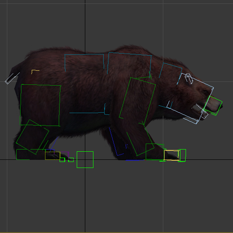 (Animal-0015) -3D-Monster Bear-Ordinary Attack-1
